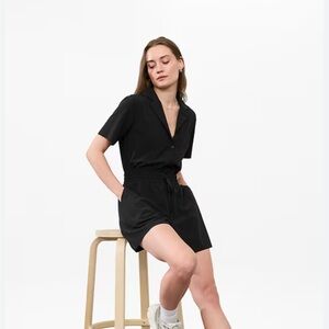 Athleta “Avenue” Athleisure Romper - Black, M